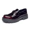 Mocasines Amazon Degradados para Hombre Transfronterizos Talla Grande Zapatos de Cuero de Negocios Estilo Británico Zapatos Casuales Aumentadores de Altura Suela Gruesa Zapatos para Hombre