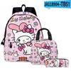 3D Nuevo Producto HelloKitty Dibujos Animados Lindo Sanrio Hello Kitty Mochila Bolsa Escolar Bolsa para Lápices Bolsa de Hombro Juego de Tres Piezas