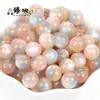 Acessórios de joalheria DIY imitação olho de gato contas redondas furo reto glitter em pó fino resina contas soltas material de pulseira de miçangas feita à mão
