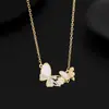 Collar de Plata de Ley S925 Mariposa Madreperla para Mujer Diseño de Nicho Versátil Joyería de Alta Gama Colgante Cadena Clavicular Venta al por Mayor