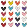 Colgante de corazón de amor con goteo de aceite mixto 120, accesorios para collar, pulsera DIY hecha a mano de viento simple al por mayor