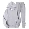 Sudeste Asiático Transfronterizo Primavera y Otoño Talla Grande Holgado Temperamento Casual Con Capucha Color Sólido Manga Larga Sudadera Moda Traje Deportivo
