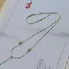 Anel de Fivela de Segurança Pequeno de Alta Qualidade para Homens e Mulheres Pingente de Jade Corda Vermelha Pingente de Jade Hetian Ultrafino Corda de Colar
