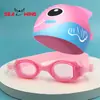 Óculos de Natação Infantis Coloridos em Desenho Animado com Espelhos Grandes, Equipamento de Conjunto para Esportes Aquáticos Infantis Transfronteiriço do Aliexpress, Óculos para Uso Externo