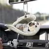 Novos Produtos Asas de Anjo para Dormir Pessoas Amantes de Cachorros Acessórios para Retrovisor de Carro Decoração de Árvore de Natal Cabides Acessórios para Carro