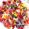 Polvo de Concha Compactado Flor de Gloria de la Mañana Grande Flor de Tallo Largo Cuentas Color Macarrón Accesorios para Aretes Hechos a Mano DIY Venta al por Mayor