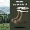 Botas de chuva transfronteiriças femininas de cano curto novas para exterior antiderrapantes sapatos d'água sola grossa botas d'água forradas de lã sapatos de borracha cano curto botas de chuva