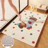 Alfombra Absorbente Tejida de Lino para Baño Alfombrilla de Secado Rápido para Pies Entrada de Baño Alfombrilla para Pies de Inodoro