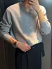 Nuevo suéter cárdigan de punto para otoño e invierno para hombre, marca de moda trendy, tacto de alta gama, chaqueta versátil casual holgada
