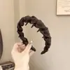 Diadema de verano con diseño texturizado para mujer, accesorio para el cabello de corona alta para uso diario, diadema de lujo de alta gama con dientes para mujer