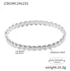 Pulsera con hebilla de lunares dorados de rueda de la fortuna acero de titanio chapado en oro de 18 quilates no se decolora Amazon en stock venta al por mayor de fábrica