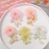Original pequeño fresco lirio del valle gasa de perla flor diy tejido a mano tocado accesorios para el cabello aretes material al por mayor