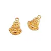 Colgante de Buda Dorado Electroplateado de Aleación Accesorios para Joyería Hecha a Mano DIY Pulsera Collar Accesorios de Colgante del Buda Maitreya Venta al por Mayor