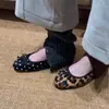 Primer Encuentro Temporada Lazo Versátil Estilo de Noche Zapatos Planos para Mujer sin Cordones Puntera Redonda Sencillos Cómodos Suela Suave