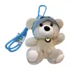 Sombrero de Oso Lindo de Moda Juguete de Peluche Muñeca Encanto para Bolso de Oso Llavero Juguete de Muñeca de Tela