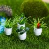Nueva planta en maceta de simulación de 3-5 cm, venta al por mayor, mini modelo de planta terminado, arte redondo, microadornos para paisajismo.