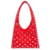 Bolsas Transfronteiriças para Mulheres, Novas Bolsas de Axila de Camurça de Alto Padrão para o Outono e Inverno, Bolsas de Balde Raras com Rebites para Meninas Estilosas