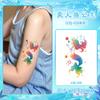 Sereia Glitter Adesivo de Tatuagem Infantil Cor À Prova D'Água Duradouro Desenho Animado Bonito Princesa Braço Adesivo 2024 Novo
