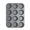 Molde redondo de silicona para pastel de 12 piezas, molde para magdalenas, bandeja para cubitos de hielo, molde para gelatina y pudín, molde de yeso para aromaterapia