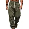 Comércio Exterior Transfronteiriço Venda Direta da Fábrica Calças Casuais Masculinas Calças Jogger Largas Calças de Moletom Esportivas Calças Longas Versáteis Venda por Atacado
