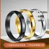 Anillo de Acero Inoxidable Acero de Titanio para Mujer al por Mayor Nicho Alta Calidad Lujo Ligero Estilo ins Anillo Chapado en Oro Anillo Brillante para Mujer