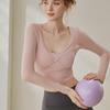Roupas de Yoga com Sensação de Segunda Pele 2026 Novo Estilo Costas Bonitas Camiseta de Manga Longa Esportiva ao Ar Livre Top de Treino Fitness Estilo Colete para Pilates
