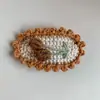 Pinza para el Cabello Hecha a Mano Bordada a Crochet Nueva de Otoño e Invierno para Mujer, Pinza Bb de Flor Linda para Flequillo, Pinza Lateral, Accesorio para el Cabello