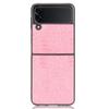 Funda para teléfono Samsung Z Flip3, plegable, con patrón de cocodrilo, carcasa trasera rígida de PC resistente a caídas.