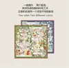 Pañuelo Cuadrado de Seda Twill de Hangzhou 90cm Doble Cara Impresión de Color Diferente Estilo de Lujo Accesible Europeo y Americano Pañuelo de Seda Borde Enrollado a Mano Exquisito Transfronterizo