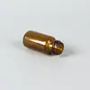 Suministro de fábrica botella de perfume marrón de 2-30 ml botella de aceite esencial tapa oscura de cabeza grande botella sellada venta al por mayor