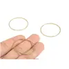 Pendientes sencillos europeos y americanos Accesorios de latón DIY Anillo de cobre sin costuras Pendientes redondos hechos a mano Marco para pendientes con clip Colgante
