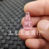 Colgante de Calabaza Ojo de Gato Rosa Jade Yulong Colgante de Calabaza Estéreo No Poroso Colgante de Calabaza Blanca Collar Colgante