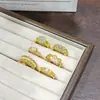 Anillo Abierto Vintage de Estilo Palacio Retro de Moda con Diamantes Completos para Mujer