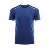 Camiseta de verano de manga corta de secado rápido con estampado fijo, ligera, transpirable, informal, deportiva de media manga con estampado de logotipo.