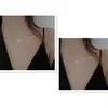 Colar de amor feminino com corrente de clavícula Ins não desbotado estilo Harajuku simples tudo combinando celebridade da Internet nicho de alta qualidade corrente de pescoço na moda