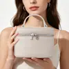 Bolso de Maquillaje Nuevo de Estilo Japonés y Coreano de Moda, Neceser de Viaje de Piel de Vaca de Primera Capa, Bolsa de Almacenamiento para Cuidado de la Piel, Piel Genuina