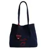2025 Nueva Moda de Verano Bolsa de Lona Estilo Coreano Ins Tote Bolsa Casual Bolso Tote de Hombro de Gran Capacidad