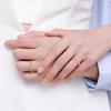 Anillo Jiu Feng Xiang 999 Oro Puro Plateado para Mujer Banda de Moebius Anillo Ajustable para Pareja Regalo de Cumpleaños