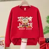 Camiseta de Manga Larga Sudadera Año del Caballo 2026 para Actividades del Festival de Primavera Reunión Anual de la Empresa, Ropa de Grupo para Fiestas de Team Building del Año del Zodiaco para Hombre y Mujer
