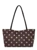 2026 Nuevo Bolso de Mano de Lino con Lunares de un Solo Hombro Bolso Boston Bolso Cruzado para el Trabajo Bolso Almohada Bolso Baguette de Lona para Mujer