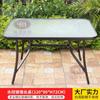 Mesa de Exterior Mesa Individual Silla de Ratán Patio Jardín Exterior Balcón Mesa de Café Pequeña Tienda de Café Té con Leche Mesa y Silla de Exterior