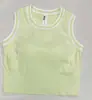 Ropa de Tenis Chaleco Deportivo para Mujer con una Copa Hilo de Malla Retro Color Contrastante Sujetador de Fitness Top Corto de Yoga