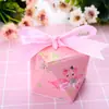 Cartón para empaquetar dulces de boda caja creativa para dulces de boda caja de dulces de diamante caja de dulces coreana suministros de boda