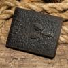 Marant Piel Crazy Horse para Hombre Cartera Versátil Bolso de Mano de Piel Genuina Hombres Vintage Patrón de Cocodrilo Billetera Corta para Monedas