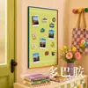 Arte de pared para dormitorio inspirado en la dopamina, decoraciones para sala de estar y recibidor, arte de pared magnético de acero inoxidable, imanes para refrigerador, arte de pared para fotos