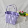 Atacado do Fabricante Bolsas Artesanais para Mulheres, Cestas de Vegetais Estilo Pastoral Costeiro, Bolsas de Praia Plásticas Modernas e Simples