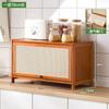 Aparador de Cocina Montado en Pared Gabinete Integrado para Almacenamiento de Especias Gabinete de Almacenamiento Multifuncional Estante Organizador Estante de Almacenamiento