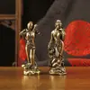 Latão Antigo Quatro Beldades Estátua de Bronze Ornamento de Mesa Antigo Figura Diversa Escultura de Bronze Artesanato Pequeno Item de Bronze Venda por Atacado