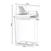 Potes de Armazenamento Selados de Grau Alimentício para Uso Doméstico para Grãos, Lanches e Produtos Secos; Recipientes de Armazenamento à Prova de Umidade e que Mantêm a Frescura