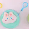 Porta-moedas de Desenho Animado, Pelúcia de Coração Fofa e Delicada, Bolsa para Pendurar, Mini Porta-moedas, Bolsa para Armazenamento de Cabo de Fone de Ouvido, Presente